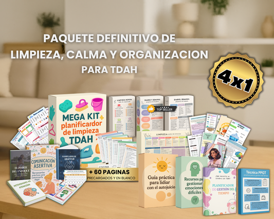 ✨Mega Kit Plantillas de limpieza del Hogar + 4 Super Regalos🎁